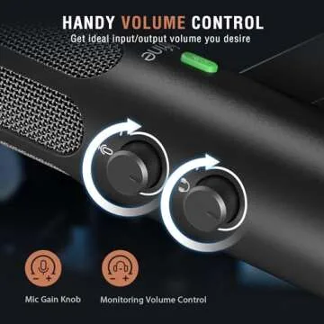 FIFINE XLR/USB Podcast Dynamic Microphone for Streaming, Studio XLR Microphone, PC Streamer Mic All Metal with Mute Button, Headphone Jack, for Vocal Voice Over Music Recording-AmpliTank Tank3