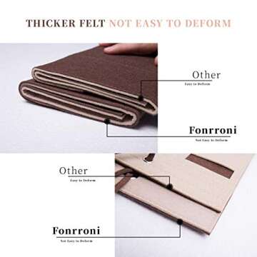 Sunglasses Storage Organizer, Eyeglasses Wall Hanging Holder, Wall Pocket for Glasses Display, Eyeglasses Wall Pocket Hanger Mounted, 15 Slots, 19.53 x 15.63 inch (Brown)