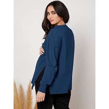 MakeMeChic Women's Maternity T-Shirt for Expecting Moms