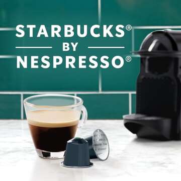 Starbucks by Nespresso Original Line, Decaf Espresso, Dark Roast, 50-count Espresso Pods