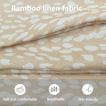 Antelope Decorative Lumbar Throw Pillow Covers, 14x36 Inch Faux Deer Animal Print Long Cushion for Bed, Farmhouse Neutral Accent Pillow Case for Bedroom Couch Home Decor