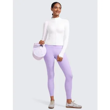 CRZ YOGA Butterluxe Cropped Slim Fit Workout Jacket