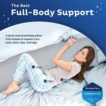 Snuggle-Pedic Long Body Pillow for Adults - Ultra-Luxury Comfort