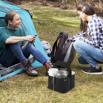 Beautyflier Reusable Insulated Coffee Cup Carrier, Portable Drink Holder with Handle Organizer Tote Bag for Hot & Cold Drinks