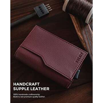 VULKIT RFID Blocking Minimalist Wallet - 12 Cards Capacity