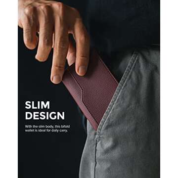 VULKIT RFID Blocking Minimalist Wallet - 12 Cards Capacity