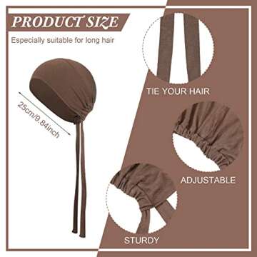 4 Pieces Stylish Women Under Scarf Hat Hijab Cap Set for Everyday
