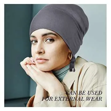 Stylish 4 Pieces Under Scarf Hat Set for Women