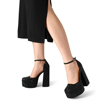 Stylish DREAM PAIRS Platform Block Heels for Women