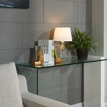 Danya B. Contemporary Accent Book Shelf Decor - Hands Sculpture Bookend Set of 2 (Gold)