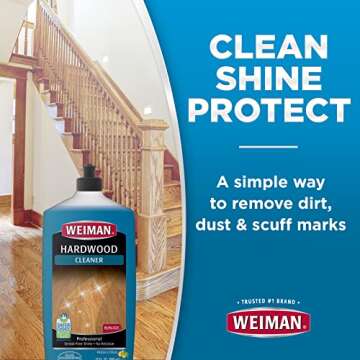 Weiman Hardwood Floor Cleaner and Polish Restorer Combo 2 Pack