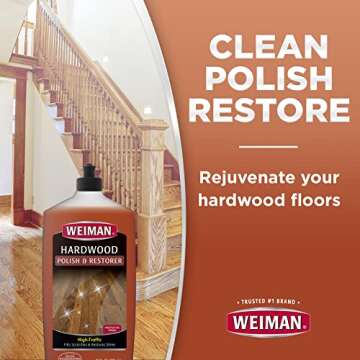 Weiman Hardwood Floor Cleaner and Polish Restorer Combo 2 Pack