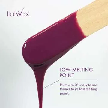 Italwax Plum - 1kg / 2.2lb - Hard wax beads for hair removal - Natural formulation ideal for all skin type - Fruit aroma - Recommended for Bikini Area and Armpits