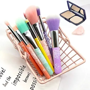 ENERGY Colorful Rainbow Makeup Brushes Set for All Ages