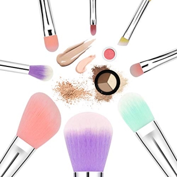 ENERGY Colorful Rainbow Makeup Brushes Set for All Ages