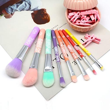 ENERGY Colorful Rainbow Makeup Brushes Set for All Ages
