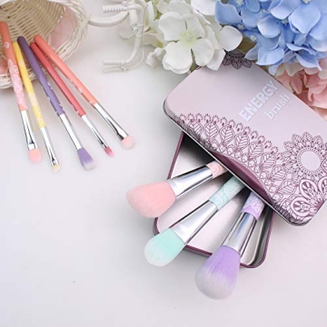 ENERGY Colorful Rainbow Makeup Brushes Set for All Ages
