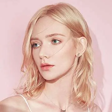 Rainbow Stud Earrings for Women Opal Earrings 14K White Gold Plated Hypoallergenic Earrings Gifts