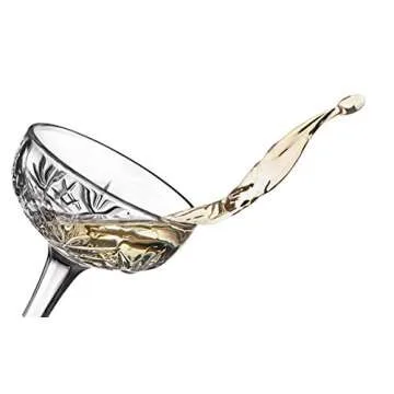 Godinger Champagne Glasses, Set of 4 Coupe Barware, Dublin Crystal Collection