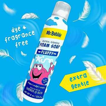 Mr. Bubble Foam Soap - Gentle, Fun Kids Bath Wash 6-Pack