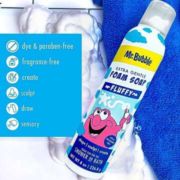 Mr. Bubble Foam Soap - Gentle, Fun Kids Bath Wash 6-Pack