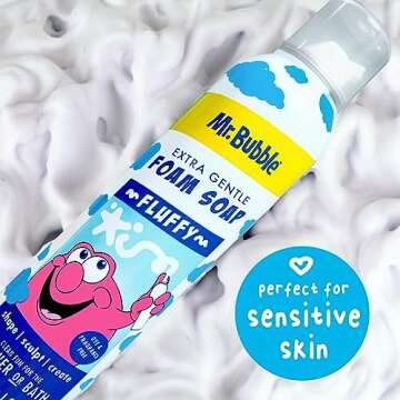 Mr. Bubble Foam Soap - Gentle, Fun Kids Bath Wash 6-Pack