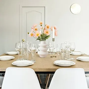 Vibrant Kainonnan Artificial Silk Poppy Flowers Set of 5