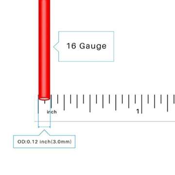 BNTECHGO 16 Gauge Silicone Wire Flexible 16 AWG Stranded Tinned Copper Wire