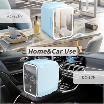 YASHE Mini Skincare Fridge - 4L Cooler & Warmer for Makeup