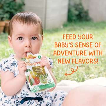 Happy Baby Organics Simple Combos Stage 2 Baby Food, Variety Pack, 4 Ounce (Pack of 16) Flavors May Vary