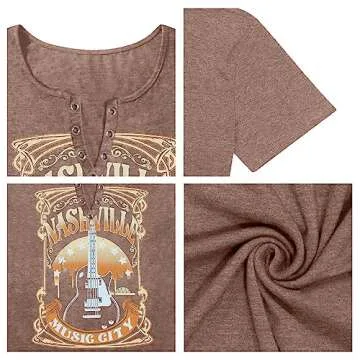 Women Plus Size Country Music Concert Shirt Graphic Tee