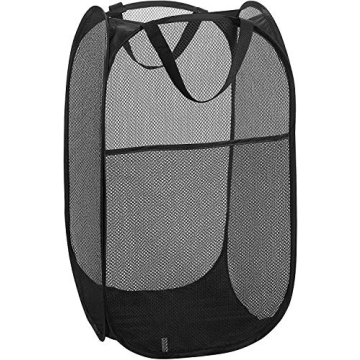 Laundry Basket, Laundry Hamper - Mesh Popup Laundry Hamper. Portable, Durable Handles, Collapsible f...