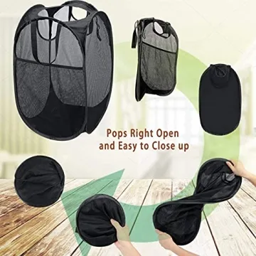 Portable Laundry Basket - Durable, Collapsible Hamper for Travel