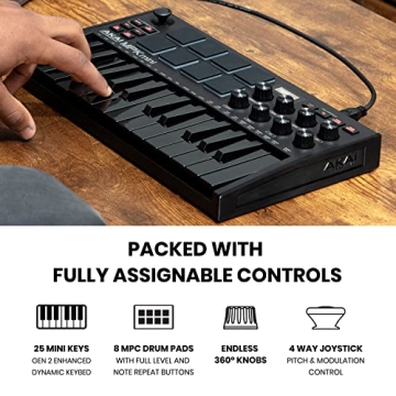 Akai MK3 USB MIDI Keyboard & M-Audio Interface