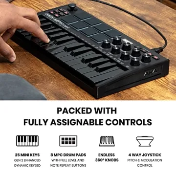 Akai MK3 USB MIDI Keyboard & M-Audio Interface