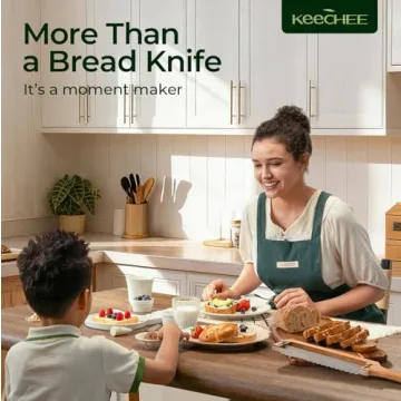 Keechee Bread Pilot Adjustable Bread Knife for Perfect Slices