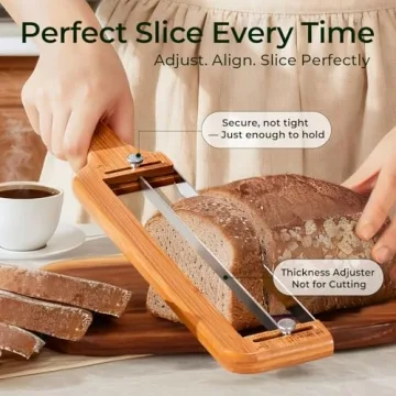 Keechee Adjustable Bread Knife For Homemade Sourdough Slices