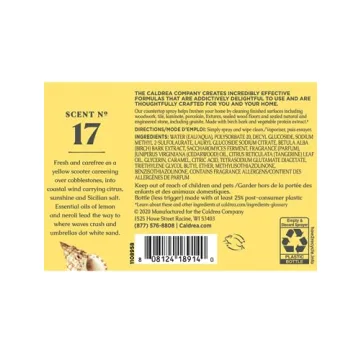 Caldrea Multi-surface Countertop Spray Cleaner, Sea Salt Neroli 16 oz