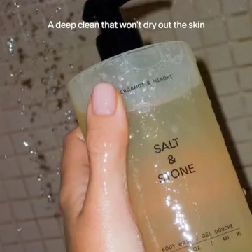 Salt & Stone Antioxidant Body Wash for Soft Hydrated Skin