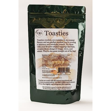 Toasties Crackers - Low-Carb & Gluten-Free Flavorful Snack