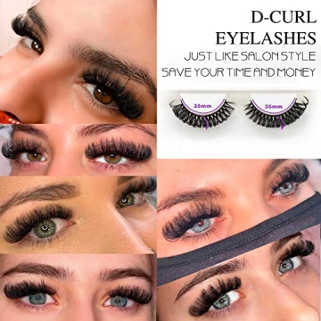 Royaomis D-Curl False Eyelashes for Stunning Looks