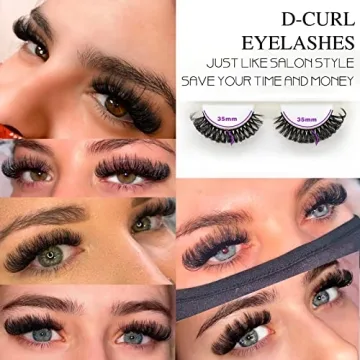 Royaomis D-Curl False Eyelashes for Stunning Looks