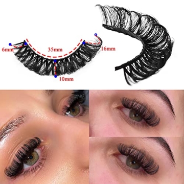 Royaomis D-Curl False Eyelashes for Stunning Looks