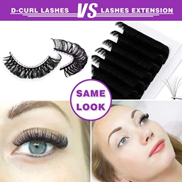 Royaomis D-Curl False Eyelashes for Stunning Looks