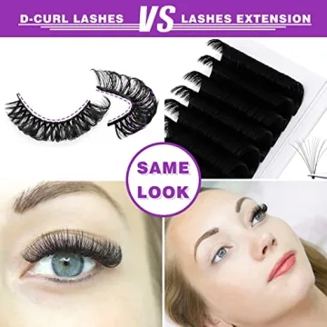 Royaomis D-Curl False Eyelashes for Stunning Looks