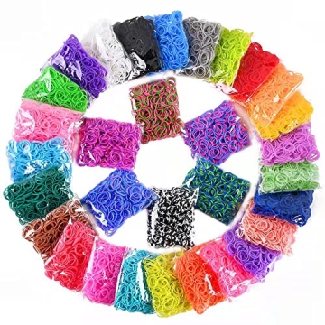 VICOVI 15000 Colorful Rubber Loom Bands for Crafting