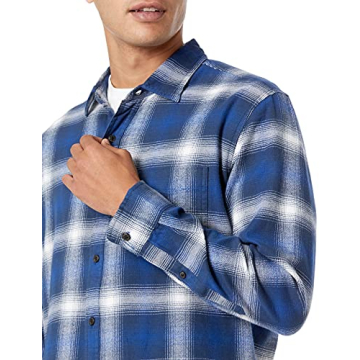 Amazon Essentials Men's Long-Sleeve Flannel Shirt - Stylish Comfort