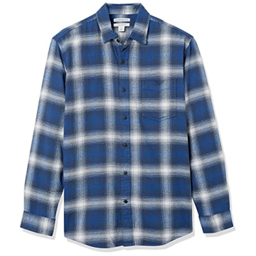 Amazon Essentials Men's Long-Sleeve Flannel Shirt - Stylish Comfort