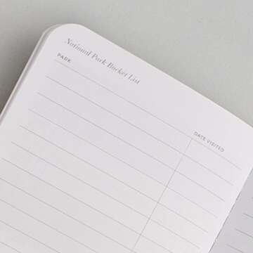 Letterfolk National Park Passport Journal — Pocket-sized Outdoor Experience Book (3.5" W x 5.5" H)