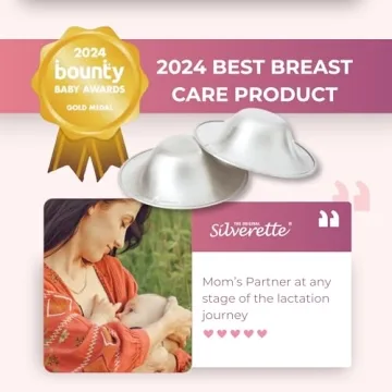SILVERETTE The Original Silver Nursing Cups, Nipple Covers for Breastfeeding, Regular